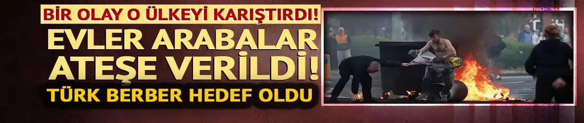 Bir olay ülkeyi karıştırdı! Türk berber hedef oldu