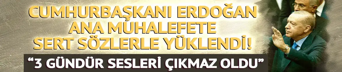 Cumhurbaşkanı Erdoğan'dan ana muhalefete: "Bu kafayla giderseniz milletten daha çok tokat yersiniz"