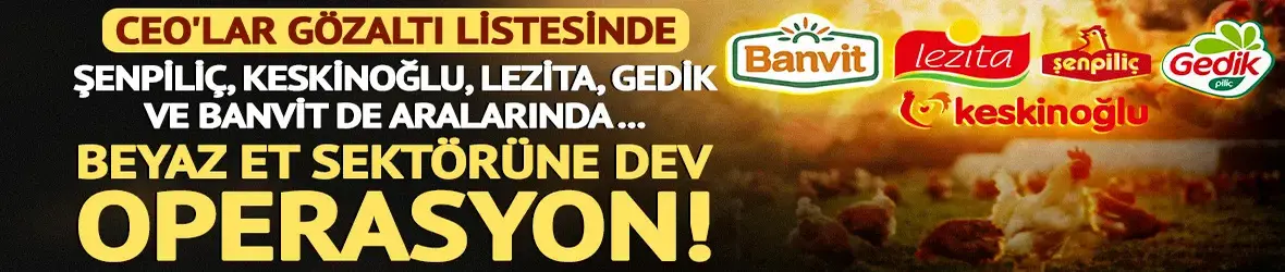Şenpiliç, Banvit, Keskinoğlu, Gedik, Lezita'ya kayyum!