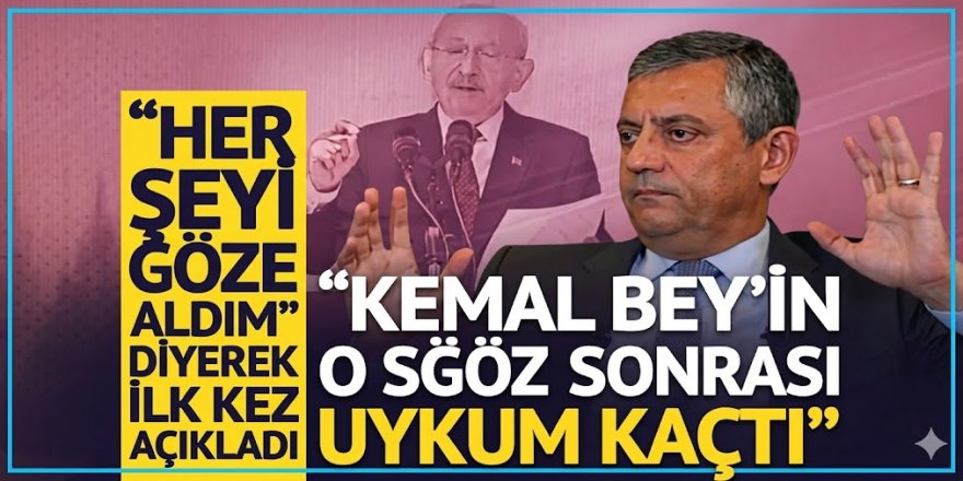 Özgür Özel ilk kez açıkladı: "Kılıçdaroğlu'nun o sözü uykumu kaçırdı"