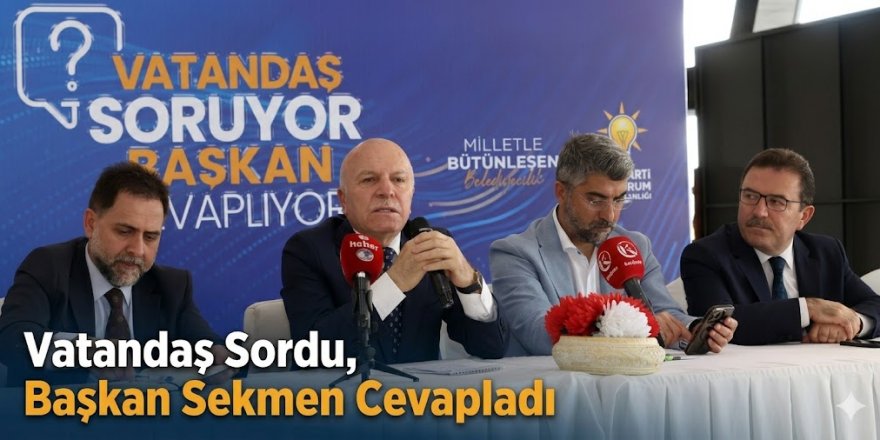 Vatandaş sordu, Başkan Sekmen cevapladı