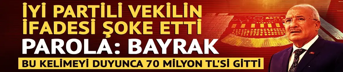 İYİ Partili vekilin ifadesi ortaya çıktı: Parola 'Bayrak', kayıp 70 milyon TL