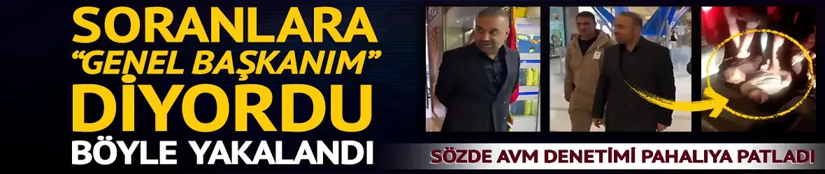 "Cumhur İttifakı Ocakları Genel Başkanı" sıfatıyla sözde AVM denetliyordu, pahalıya patladı