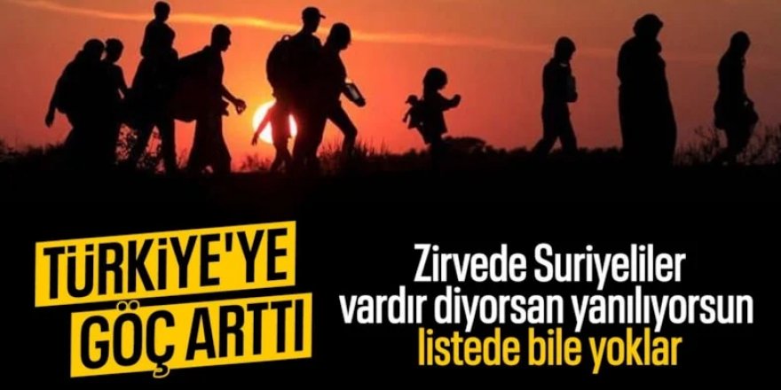Ne Suriyeliler ne de Afganlar! İşte Türkiye'ye en fazla göç eden ülke vatandaşları