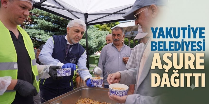 Yakutiye Belediyesi aşure dağıttı