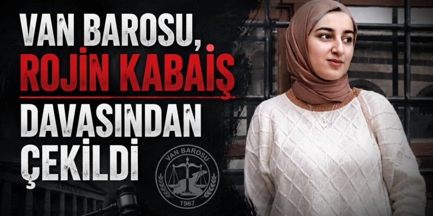 Van Barosu, Rojin Kabaiş dosyasından çekildi