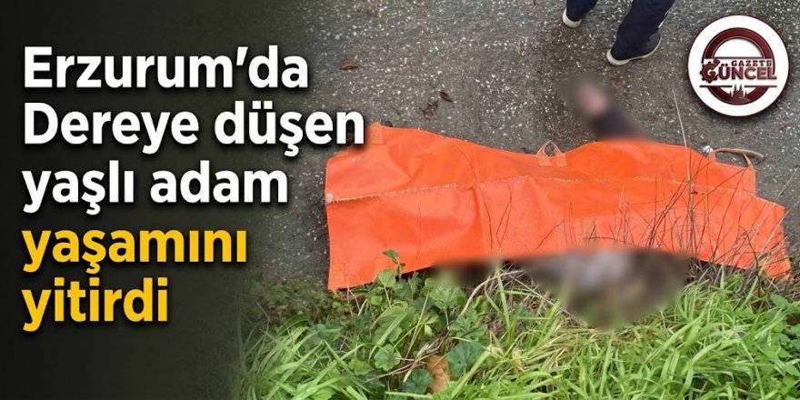 Erzurum'da Dereye Düşen Yaşlı Adam Yaşamını Yitirdi
