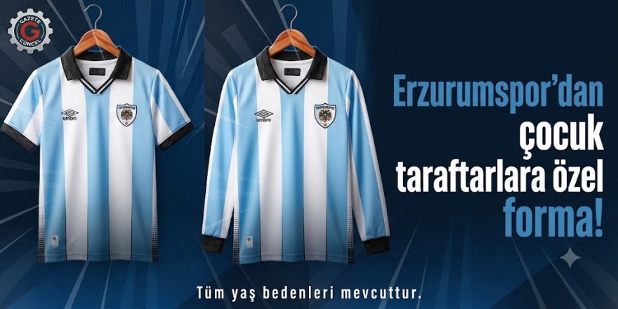 Erzurumspor'dan çocuk taraftarlara özel forma!