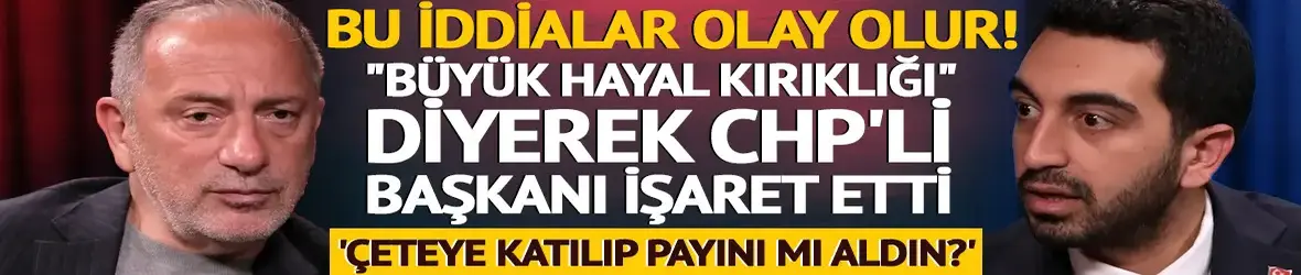 Altaylı'dan ses getirecek 'imar çetesi' yazısı! İsim vermeden CHP'li başkanı işaret etti: "Katılıp payını mı aldın?"