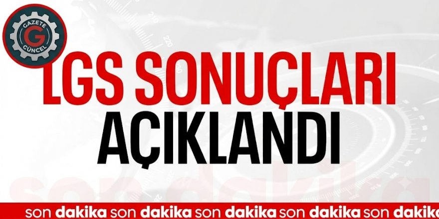 LGS sonuçları açıklandı