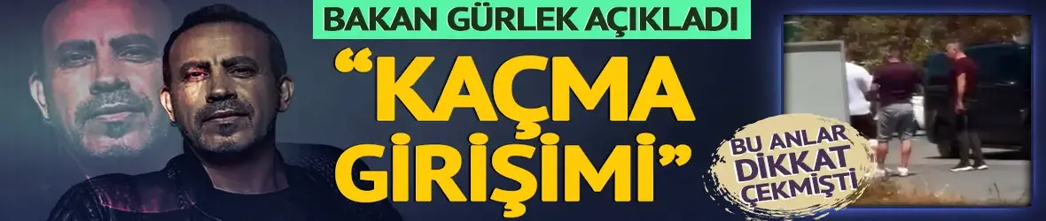 Bakan Gürlek'ten Haluk Levent açıklaması: Kaçma girişimi oldu