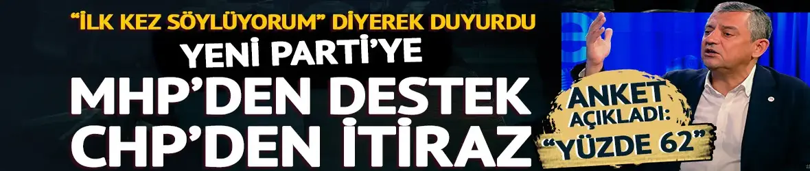 Özgür Özel ilk kez duyurdu