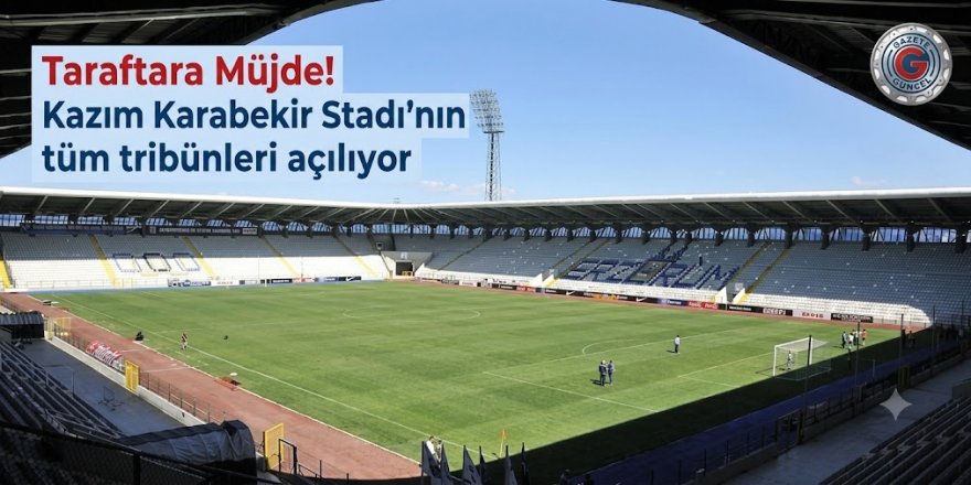 Taraftara Müjde! Kazım Karabekir Stadı'nın tüm tribünleri açılıyor