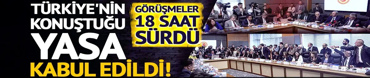 Terörsüz Türkiye yasa teklifi, Meclis Adalet Komisyonu'nda kabul edildi