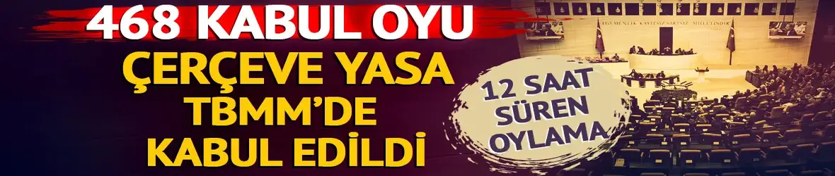 Terörsüz Türkiye yasası, TBMM Genel Kurulu’nda 468 'evet' oyuyla kabul edildi