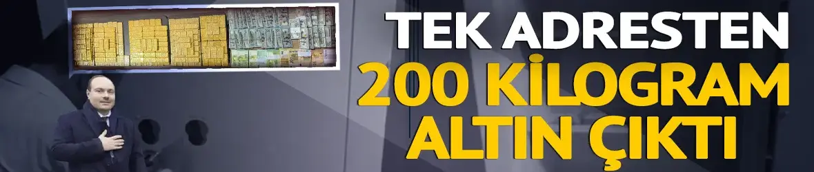 Alihan Kuriş operasyonunda 200 kilo külçe altın ele geçirildi! İşte o görüntüler