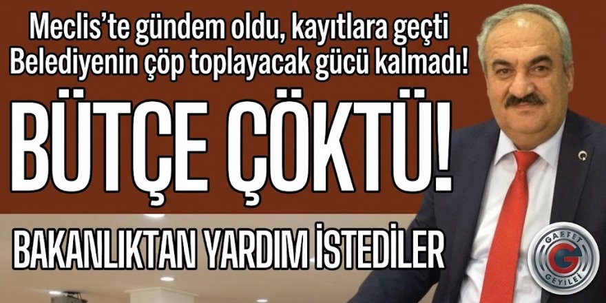 Aziziye Belediyesi’nde bütçe çöktü!