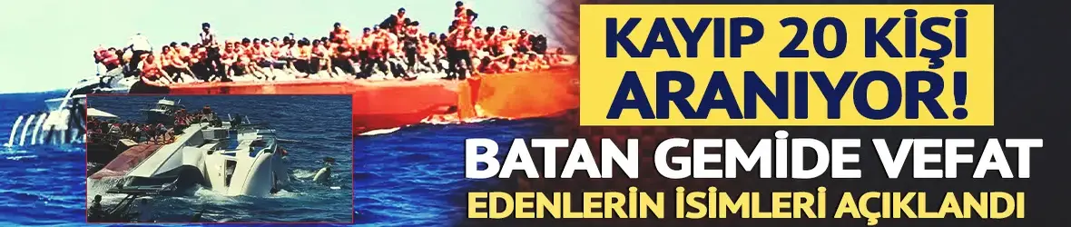 Girne'deki gemi faciasında kayıp sayısı 20'ye yükseldi, ölenlerin kimlikleri belli oldu