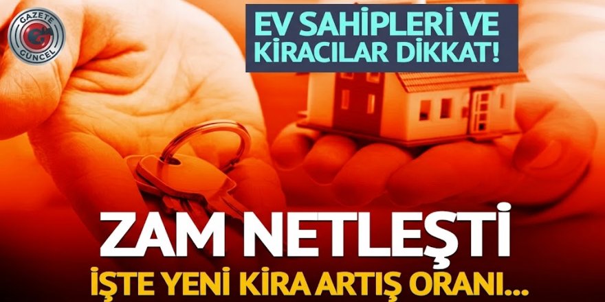 Eylül ayı kira zam oranı yüzde 31,79 oldu