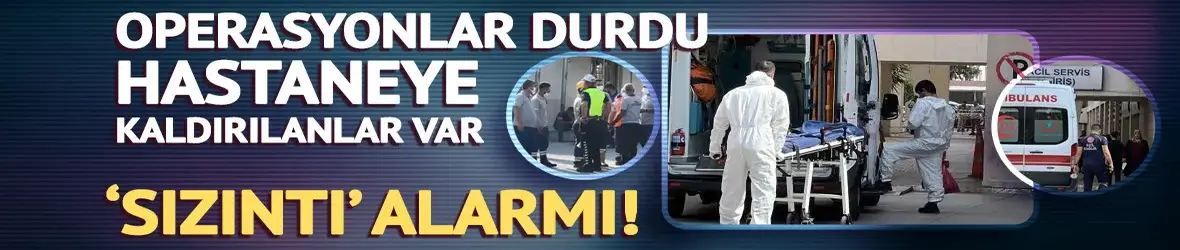 Mersin limanında kimyasal sızıntı!