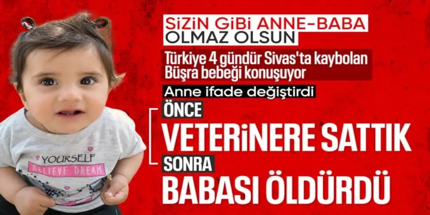 Kayıp Büşra'nın annesi cinayeti itiraf etti: Babası öldürüp araziye bıraktı