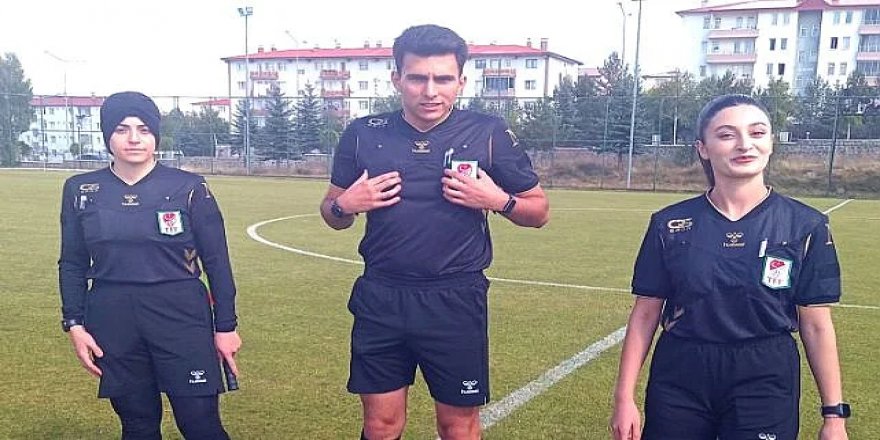 Erzurum'un kadın hakemleri sahada