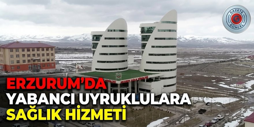 Erzurum'da yabancı uyruklulara sağlık hizmeti