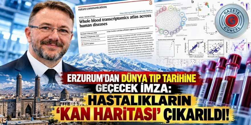 Dünya tıp tarihine geçtiler: Erzurum’da hastalıkların ‘kan haritası’ çıkarıldı!