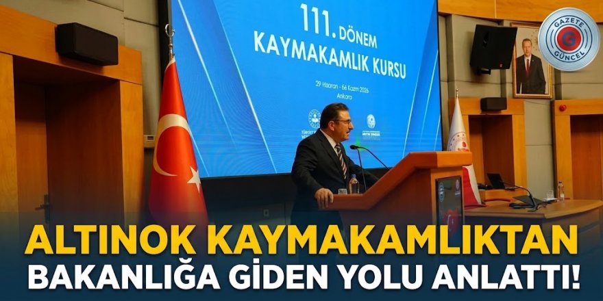 Altınok kaymakamlıktan Bakanlığa giden yolu anlattı!