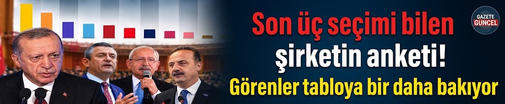 Son üç seçimi bilen şirketin anketi! Görenler tabloya bir daha bakıyor