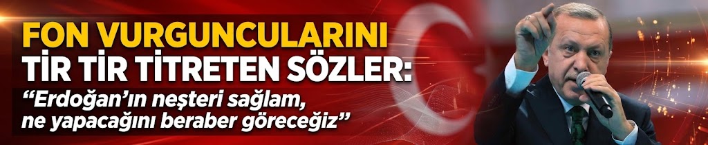 Erdoğan'ın neşteri sağlam, ne yapacağını beraber göreceğiz