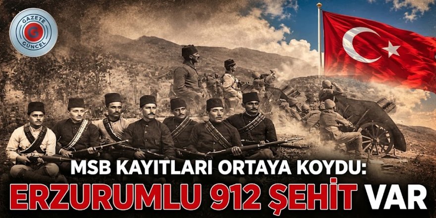 MSB kayıtları ortaya koydu: Erzurumlu 912 şehit var