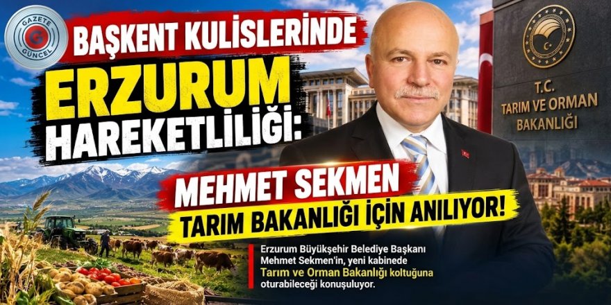 Başkan Sekmen'e hayırlı olsun! Bakan oluyor