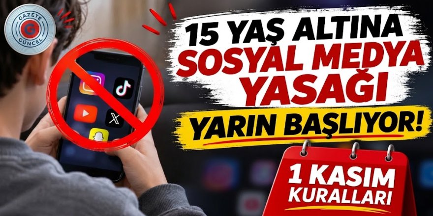 Sosyal medyada yeni dönem yarın başlıyor! 15 yaş altına hesap yok