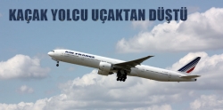 Uçaktan adam düştü