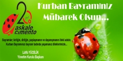 Aşkale çimento'dan bayram kutlaması