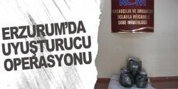 Erzurum'da uyuşturucu operasyonu