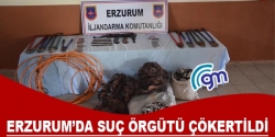 Erzurum'da suç örgütü çökertildi