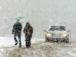 Erzurum'da kar yağışı