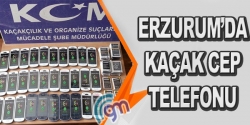 Erzurum'da kaçak telefon