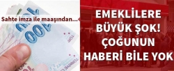 Emeklilere büyük şok