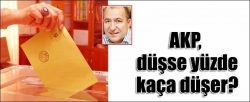 AKP, düşse yüzde kaça düşer?...