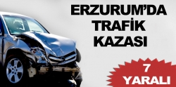 Erzurum'da zincirleme kaza: 7 yaralı