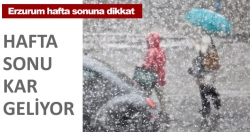 Hafta sonu kar geliyor