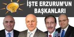 İşte Erzurum’un yeni başkanları!