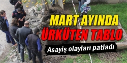 Mart ayındaki asayiş olaylarında ürküten tablo