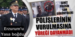 Polislerin vurulmasına yüreği dayanmadı