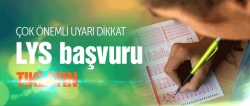 LYS başvuruları başladı!