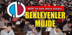 Tek ders sınavı bekleyenlere müjde