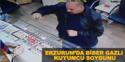 Erzurum'da biber gazlı kuyumcu soygunu